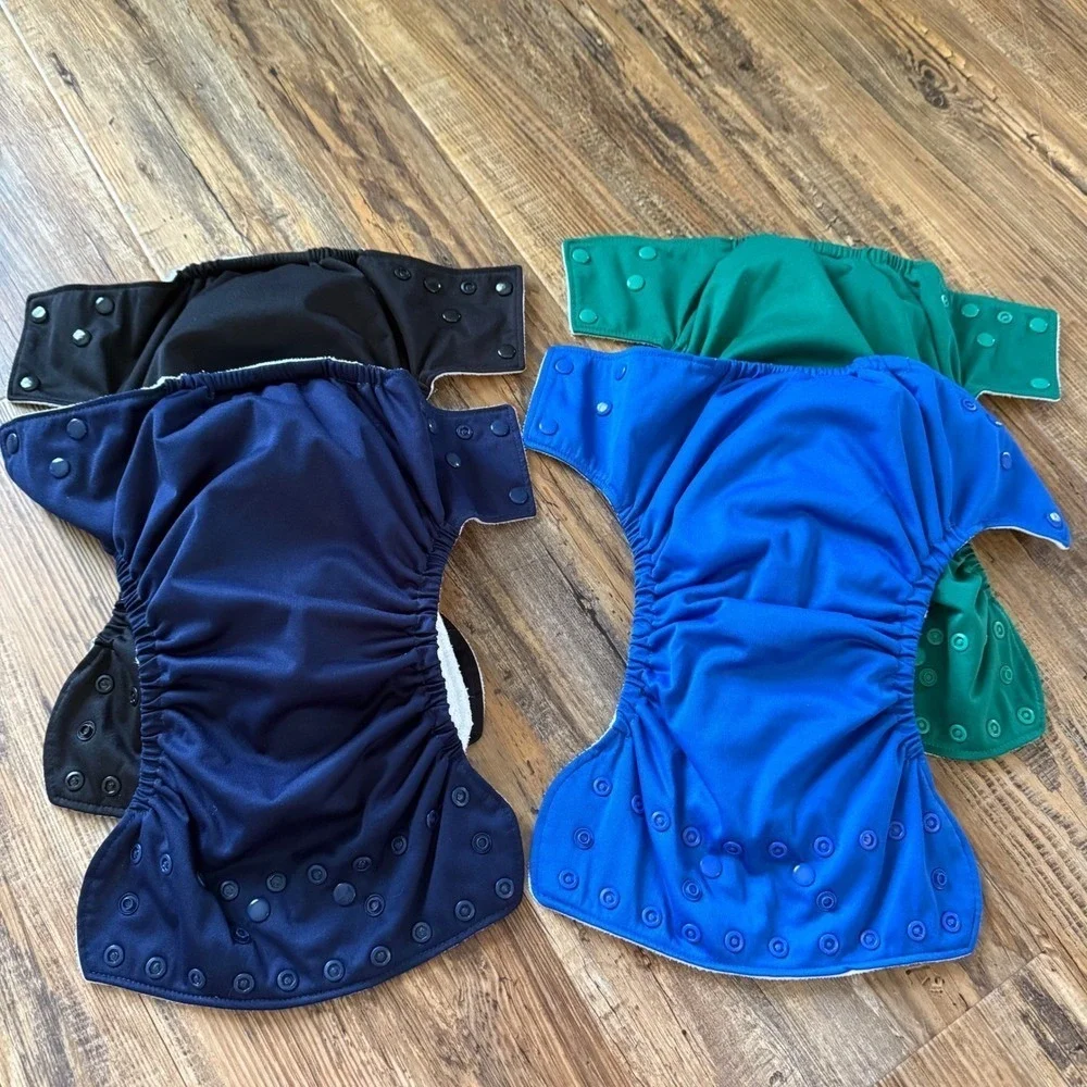 10 Cloth cotton all in one pocket Boy Yoda ALVA MUMSBEST SNAPPY GREENS